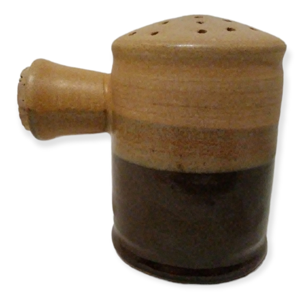 VTG Stoneware Cheese/Herb Shaker Hand Thrown